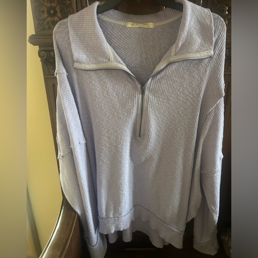Purple free people pullover